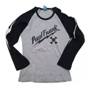 Vintage Paul Frank Long Sleeve Top, Womens, Skurvy, Black & Gray, Size Medium