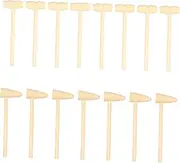 Hohopeti 15pcs Boys and Toy Hammers Mini Mallets Small Wooden Hammers Montessori Toys Educational Playset