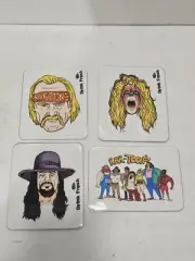RAR Craft Brewery Beer Wrestler sticker Lot Of 4 WWF WWE Hulk Hogan Undertaker