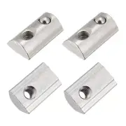 Roll in Spring T Nuts (M5x22mm) 4Pcs, Carbon Steel Spring Loaded T Nut