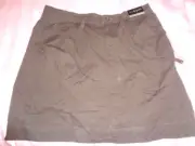 NWT Lane Bryant active Skort Brown Cotton Spandex Size 16