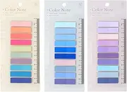 Qufiiry 600 Pcs Sticky Notes, Pack of 3 Pads, Writable & Reusable Book Tabs, Colored Page Markers, Ideal for Reading Notes, Notebooks, Books, Classify Files