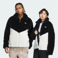 在飛比找PChome24h購物優惠-【ADIDAS】FUR LOGO JKT U 休閒外套 男女