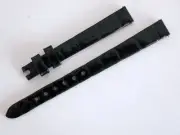 Van Cleef & Arpels Shiny Black Alligator Strap 10.5mm for Mini Charms 21mm New !