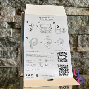 現貨可分期 Soundcore AeroFit 氣傳導 開放式 真無線 藍牙 耳機 耳掛 掛頸 運動型 保固兩年