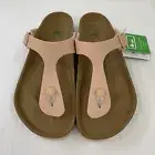 Birkenstock New w/ Box Gizeh Rivet Logo Soft Pink Textile Vegan Reg Select Size