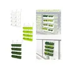 Vertical Wall Hanging Planter 4 Tier Flowerpot Window Box Rail Planter for