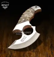 IMPACT CUTLERY RARE CUSTOM FULL TANG CLEAVER CHOPER KNIFE RESIN HANDLE