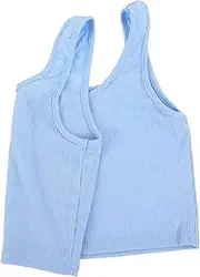 [OATIPHO] Yoga Vest Running Vest Gym Tank Tops Running Yoga Tank Top Women Workout Tank Top Tank Top Workout Sport Tank Top Women Tank Top Athletic Workout Tank Tops Polyester Sky-blue