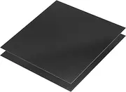 uxcell 2 Pcs 3K Carbon Fiber Plate Panel Sheets, 300 x 300 x 2mm Carbon Fiber Board Plate Flexible for RC Aircraft, Model Car, Auto Parts (Plain Bright)