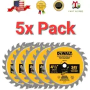 5X Dewalt| ATOMIC 4-1/2 In. 24 Tooth Circular Saw Blade Wood Power Tool Bulk Lot
