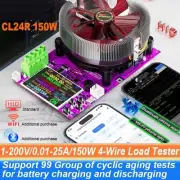 Electronic Battery Capacity Tester WiFi 4-Wires Load Discharge USB 1.2V 25A 150W