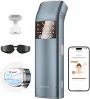 TRIPLE-Pulse IPL Laser Hair Removal, Comfort Sapphire 37°F Ice-Cooling Contact Hair Removal Device for Women and Men, Effective, Permanent Hair Removal at Home, Trinity iGlow 10 (Navy Blue)