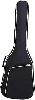 yuksok Bass Guitar Bag with Front Pockets Large Pocket Dustproof with Adjustable Straps Padded Gig Bag Acoustic Guitar Carrying Case, guitar bag
