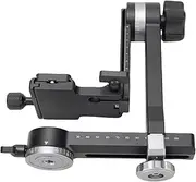 Dpofirs ​​3 Axis Handheld Camera Stabilizer Head with 360° Rotation Base, Horizontally Adjustable Arm Quick Release Plate Aluminum Alloy Construction for DSLR and Mirrorless​​
