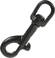GALPADA Diving Hook Hooks Fishing Snap Swivels Underwater Hook Tail Swivel Hook Sturdy Metal Hook Snap Swivels Saltwater Multipurpose Bolt Snap Bolt Snap for Diving Stainless Steel Black