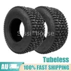 2x CTS Turf Saver Tubeless Tyre 13-5.00-6 Block Pattern for Ride on Mowers NEW