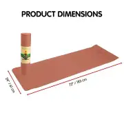 Powertrain Eco-friendly Dual Layer 6mm Yoga Mat | Peach | Non-slip Surface And