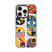 iPhone 16 Pro Clear Case MagSafe Compatible Mosaic