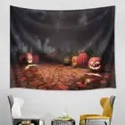 Gress Luminous Pumpkin 3D Wall Hang Cloth Tapestry Fabric Decorations Decor