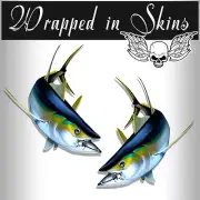 Yellowfin Tuna Decals Fish Stickers Tackle Box RV Truck Trailer AFP-0112