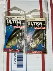 2 Packs Mustad Ultra Point Impact Soft Plastics Hooks