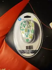 ONN 2.4GHz Wireless Optical Mouse USB Receiver & 2-AAA Batteries Cactus Design