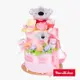 【Familidoo 米多】考拉三層尿布蛋糕（粉色S號） 新生兒禮盒 彌月禮盒 滿月送禮