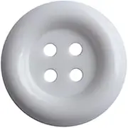 Large Size Arctic White Buttons Pack of 40