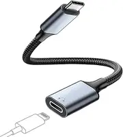 USB C to Lightning Audio Adapter Cable USB Type C Male to Lightning Female Headphones Converter Compatible with iPad Pro 2020/2021, Galaxy S21/S20, Mac-Book USB C Laptop(Audio Only, Not for Charging)