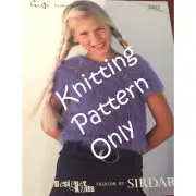 New Sirdar 2005 Gigi Fashion Yarn Designer Knits Child Top Knitting Pattern