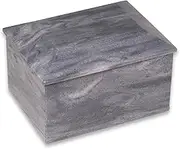 Deering Moments Marble Cremation Memorial Urn for Human Ashes Adult Size (Grey)