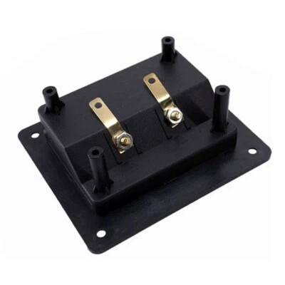2Pin Junction Box External Banana Jack Speaker Amplifier Wire Clip Socket