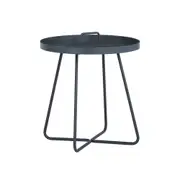 Modern Furniture JAXI Round Coffee Table 40cm - Graphite Grey