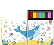 Fingerprint Activity Book Kids,Fingerprint Painting Activity Set | Washable Ink Pad Painting Pigment Fingerprint Painting Kindergarten