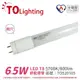 [喜萬年] TOA東亞LTU009V-6EAAD/FF LED T8 6.5W 2呎 白光 節能燈管_TO520105