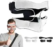 Basketball Face Masque for Kids | Adults Adjustable Basketball Soccer Sports Face Shield Masque | Transparent Shield for Facial Protection Anti-Collision Sports Equipment