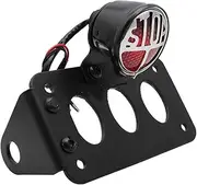 Motorcycle Plate Mount Tail Brake Light 1" Axle Hole Side Mount License Plate Bracket Holder Motorcycle for Harley for Honda Chopper Bobber