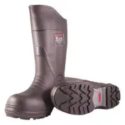 Men's Rubber Work Boots Composite Toe Waterproof Insulated Black Size 7