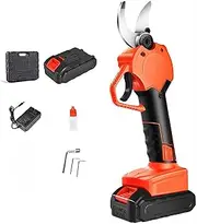 Electric Pruning Shears, Cordless Pruner with 30mm Diameter, Electric Pruner Include Finger Protection Function, Battery Pruner for Tree Branch, Garden