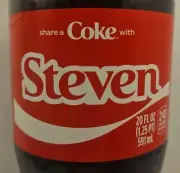 Share A Coke With Steven 2025 Limited Edition Personalized Coca Cola Coke Bottle