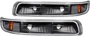 Anzo USA 00-06 Silverado Black with Amber Reflectors Parking Lights