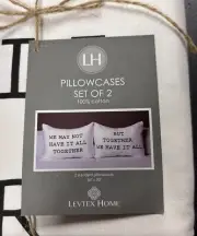 Levtex Home Pillowcases Pair ~ Nordstrom ~ 26” x 20” ~ New