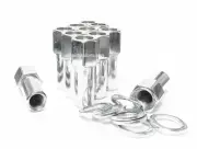 32 LUG NUTS 12x1.5 CHROME MAG WHEEL NUT CRAGAR S/S 1.38 SHANK FIT HONDA TOYOTA