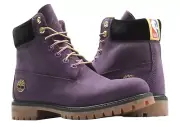 NEW IN BOX TIMBERLAND X NBA LAKERS PURPLE BOOTS SIZE 11.5