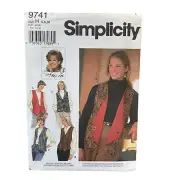Simplicity Sewing Pattern 9741 Vests Reversible KATHY LEE Misses Size 6-10