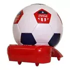 Coca Cola Soccer Ball Mini Fridge 5 Can Beverage Cooler DAMAGED PACKAGING