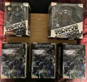NECA TMNT Shredder Battle Damaged & Shredder Clones & 3 Ultimate Foot Ninjas New