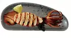 Heavy Duty Hard Melamine Plates Sushi Tempura Salad Sashimi Snack Platter Black