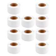 10Rolls Thermal Paper 1-up File Folder Labels For Dymo 30327 LabelWriter White